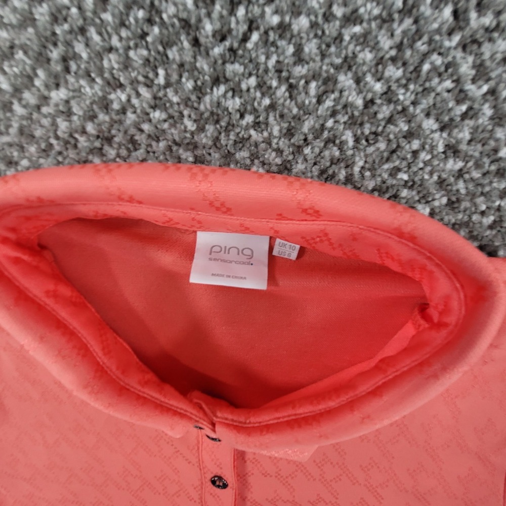 Ping Polo Shirt Womens Size 6 Pink Stretch Golf Performance Top Sensorcool - Picture 6 of 14
